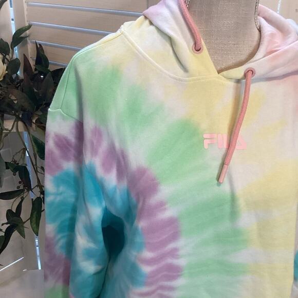 FILA  HOODED TIE DYE SWEATSHIRT SIZE MED 1221 - Picture 4 of 5